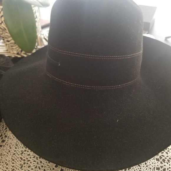 Flechet  Vintage Black Floppy Madcap Hat main image 9